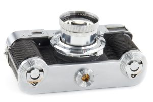 GOI Leningrad prototype 35mm film rangefinder camera 1948 bottom