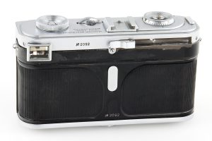 GOI Leningrad prototype 35mm film rangefinder camera 1948 back