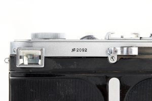 GOI Leningrad prototype 35mm film rangefinder camera 1948 vf back