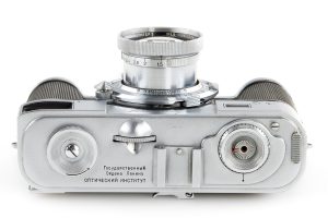 GOI Leningrad prototype 35mm film rangefinder camera 1948 top