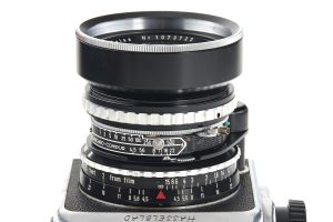 Hasselblad Supreme Wide Angle medium format roll film camera with Biogon 4.5/38mm 1954 lens top