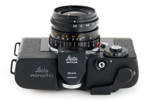 Leica CL “Snapshot” prototype 35mm film rangefinder camera 1970s top profile