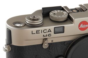 Leica M6 Titan 35mm film rangefinder camera 1994 winder rf front