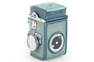 Minolta Miniflex 127 film TLR 1960 side