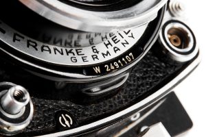 Walker Evans Rolleiflex outfit 1959–1970 sn detail