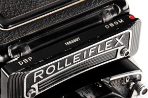 Walker Evans Rolleiflex outfit 1959–1970 nameplate