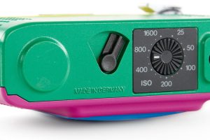 Minox 35 multicolor prototype, 1980s bottom detail