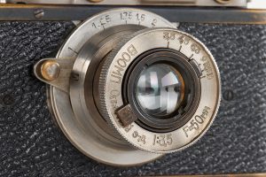 VOOMP II “Pioneer” SN 60, 1934 lens front profile