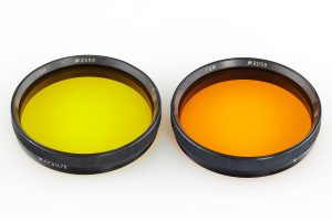 GOI Jupiter–6 2,8/180mm prototype, 1948 green and orange filters