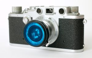 Leitz BQCOO Bl blue filter A36 on Leica IIIc