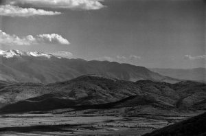 Black & White Mountainscape with Rollei infrared IR400 35mm and Jupiter-11 4/135mm M39