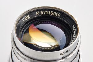 GOI Mercury-1 2/5.2cm lens prototype Leica M39 1957 front element