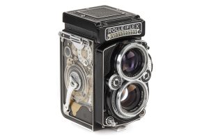 Rolleiflex 2.8E medium format film TLR camera “Cutaway” Planar 2.8/80mm 1950s