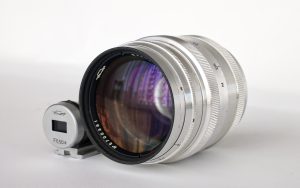 Jupiter 9 2/85mm rangefinder 35mm film camera lens made in 1957 by KMZ