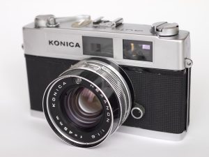 Konica Auto S1.6 fixed-lens rangefinder 35mm film camera