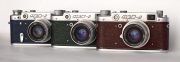 FED 2 colored set rangefinder film cameras