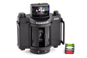 KMZ Horizon 205 Panoramic Film Camera prototype 1994 with filters